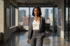 A YOUNG AFRICAN BLACK CORPORATE WOMAN